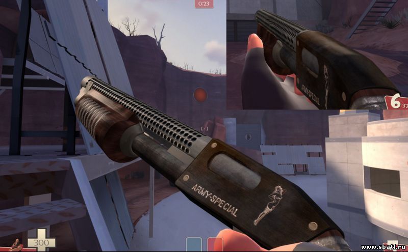 Team Fortress 2 модель оружия - дробовик Old School shotgun
